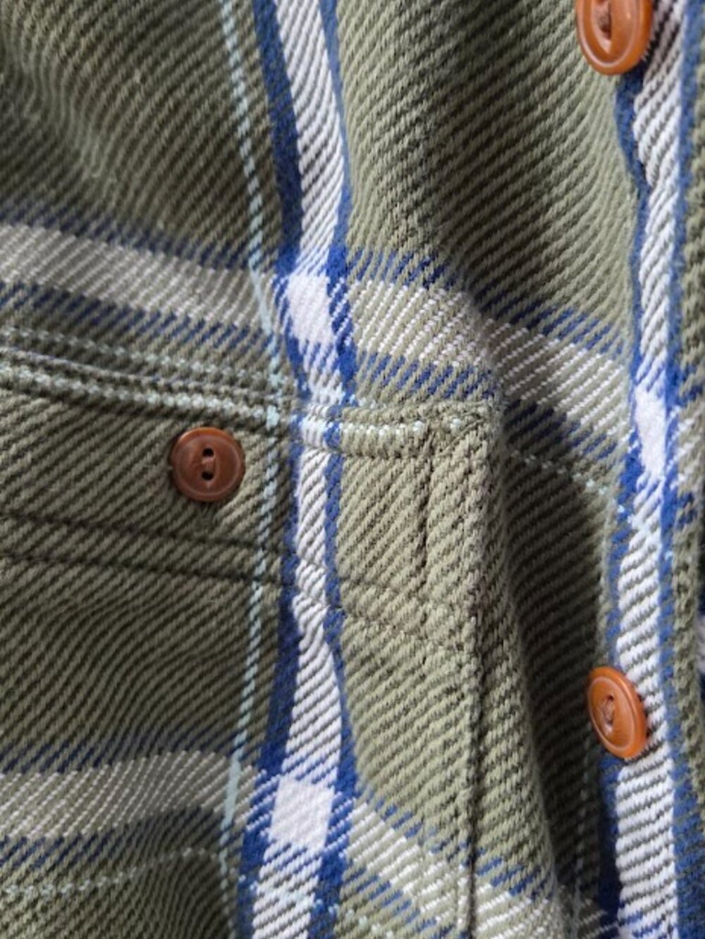 Green Flannel Shacket - Picture 3 of 5